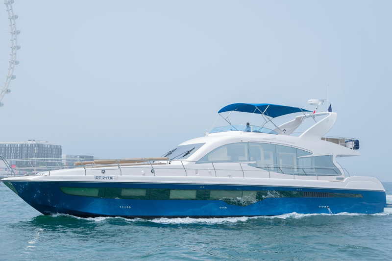 fairline 64 feet yacht for rent dubai